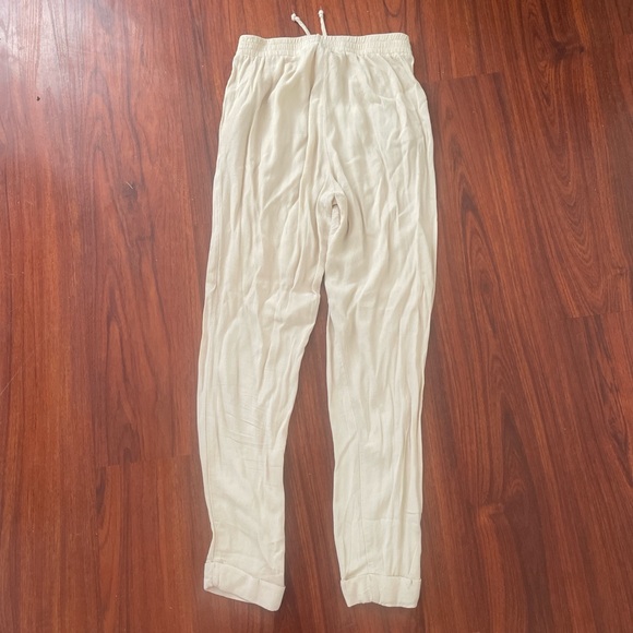 Freebird Beige Drawstring Pants - Picture 2 of 4